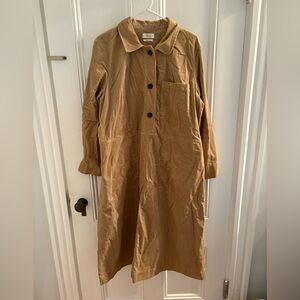 Toast curduroy dress, tan